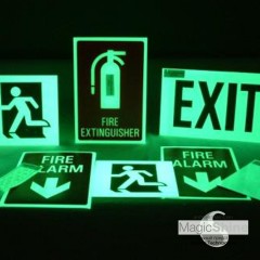 Флуоресцентная краска для систем безопасности и знаков эвакуации