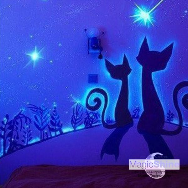 Невидима флуоресцентна фарба для внутрішніх робіт