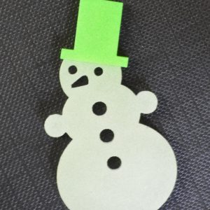 Люмінесцентний сувенір “Snowman-1” – сувенір-підвіс магніт
